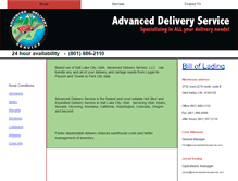 Tablet Screenshot of advanceddeliveryservice.com